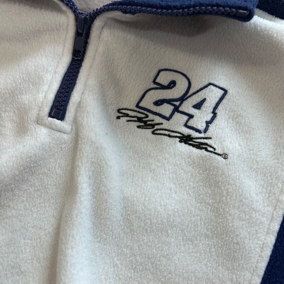 Y2K Winners Circle NASCAR Jeff Gordon DuPont Motorsports Fleece 1/4 Zip Sz L - Picture 2 of 5
